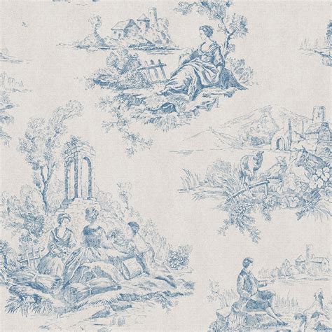 blue dior wallpaper|blue toile de jouy wallpaper.